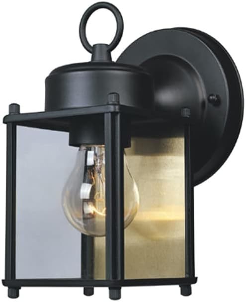 Exterior Wall Light Fixtures Waterproof Porch Sconces Wall Mounted Lighting with Clear Glass Shade,Anti-Rust E26 Socket Lights