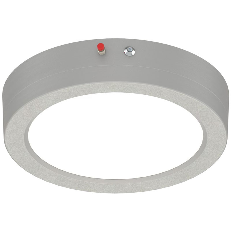 ETL LED Emergency Ceiling Light Fixture with Battery Backup for 7 Inch Edgelit Slim Surface Mount 120-277V 15W 5CCT