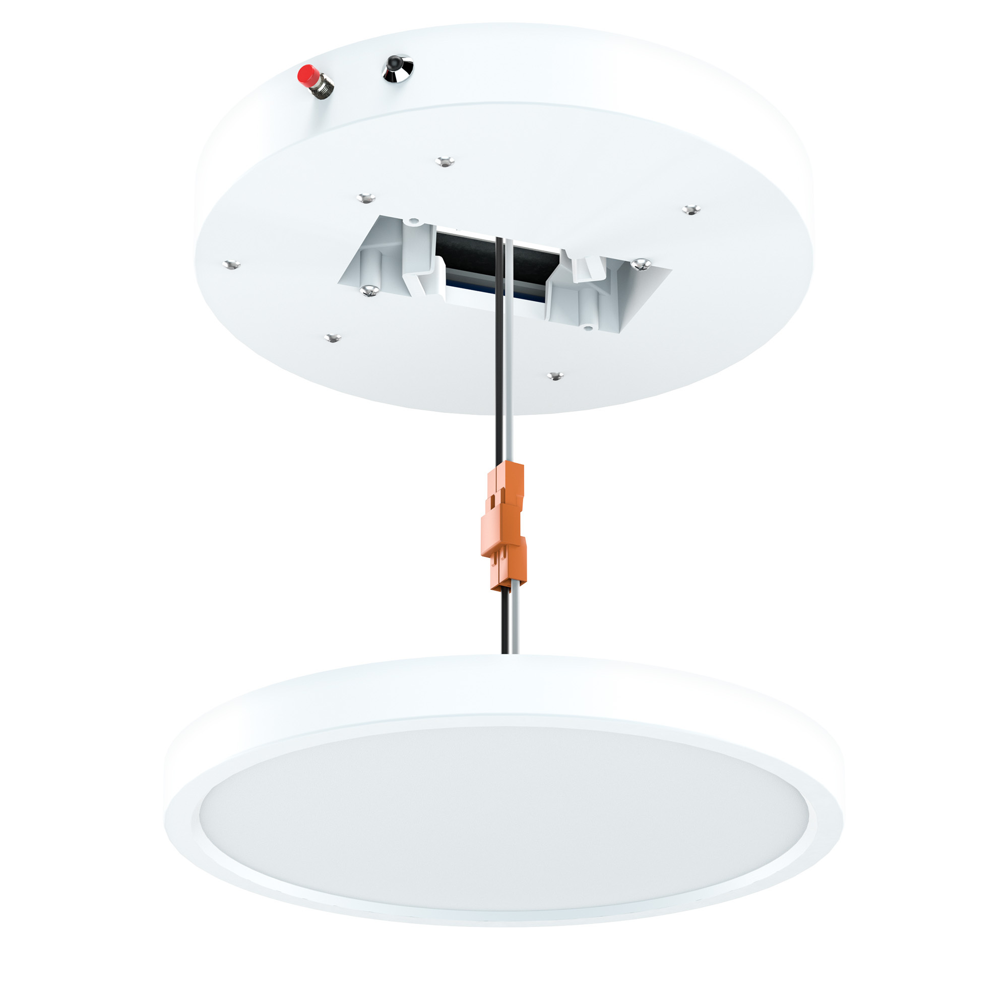 5CCT Field Selectable LED Emergency Light for Home Power Failure 7 Inch Dimmable Flush Mount Ceiling Light ETL