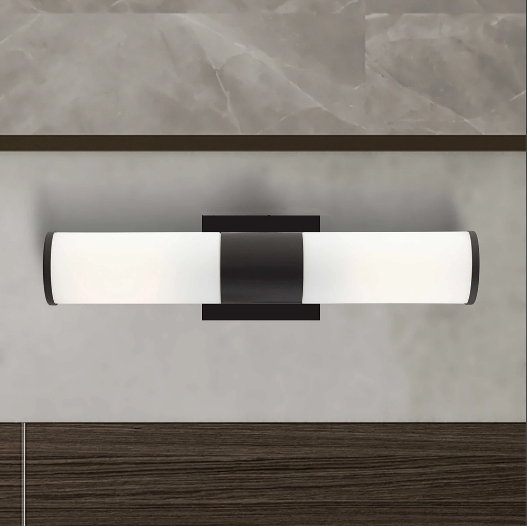 5CCT Black Finish LED Bathroom Vanity Light 18 Inch Over Mirror Vanity Modern Wall Light Bar 12W 930LM Dimmable Damp&ETL Listed