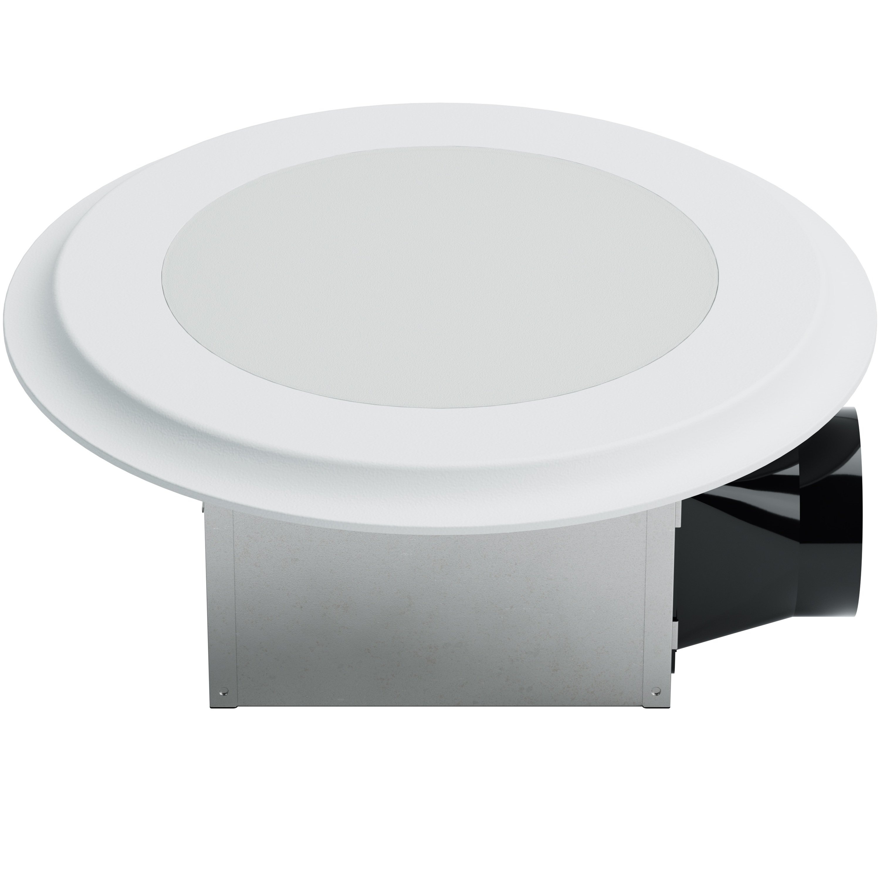 Round Bathroom Exhaust Fan Wall Mounted Fan with LED Light 80 CFM 20W for Light 5CCT 1200 Lumens Bathroom Ventilation Fan
